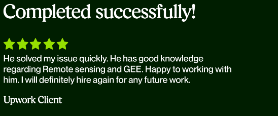 5-star client review for GIS data analysis – GIS Vantage Group