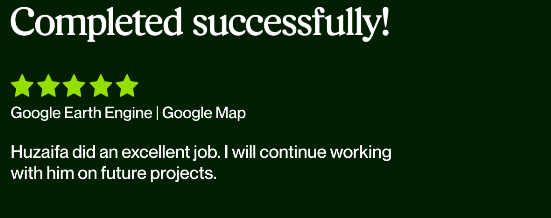 5-star client review for remote sensing project – GIS Vantage Group
